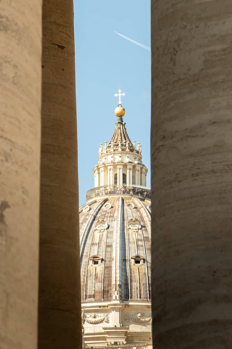 St. Peter's Basilica Dome from the Colonnade - Image 1