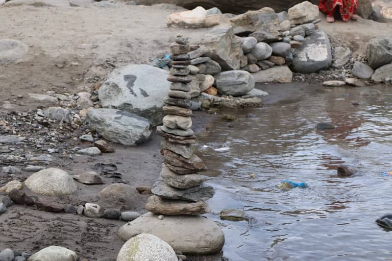 Beas Riverbank Rock Stacks - Image 1