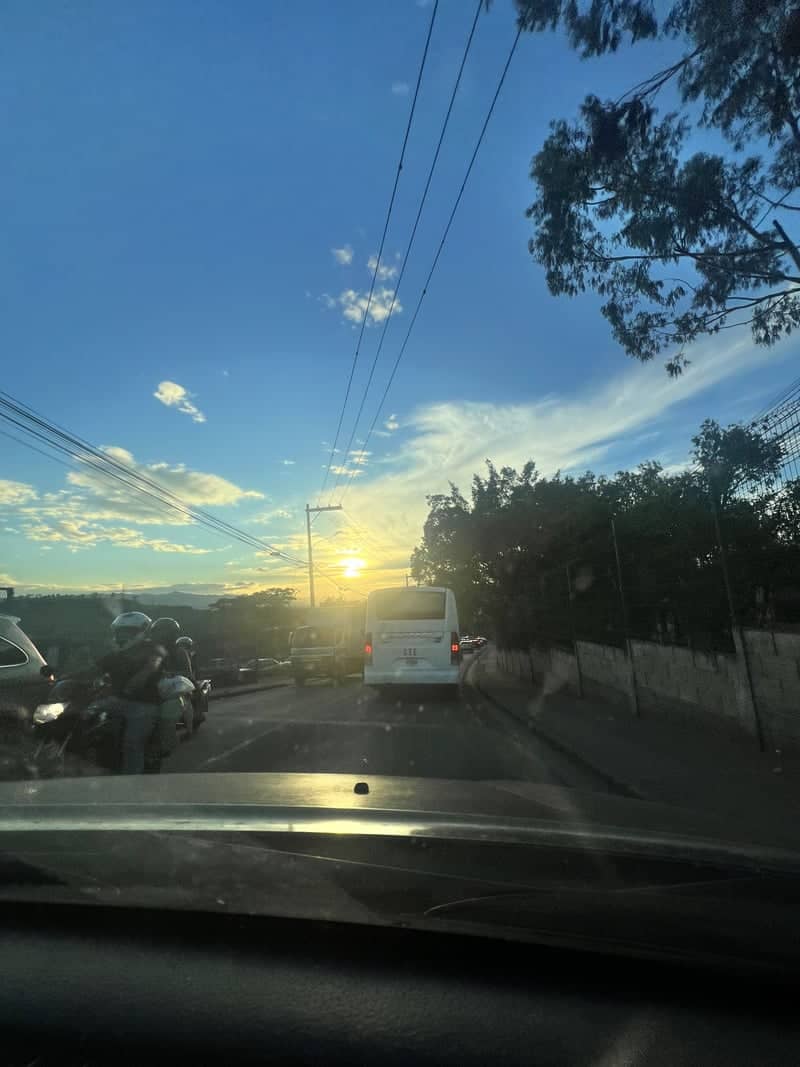 Tegucigalpa Sunset Roadway - Image 1