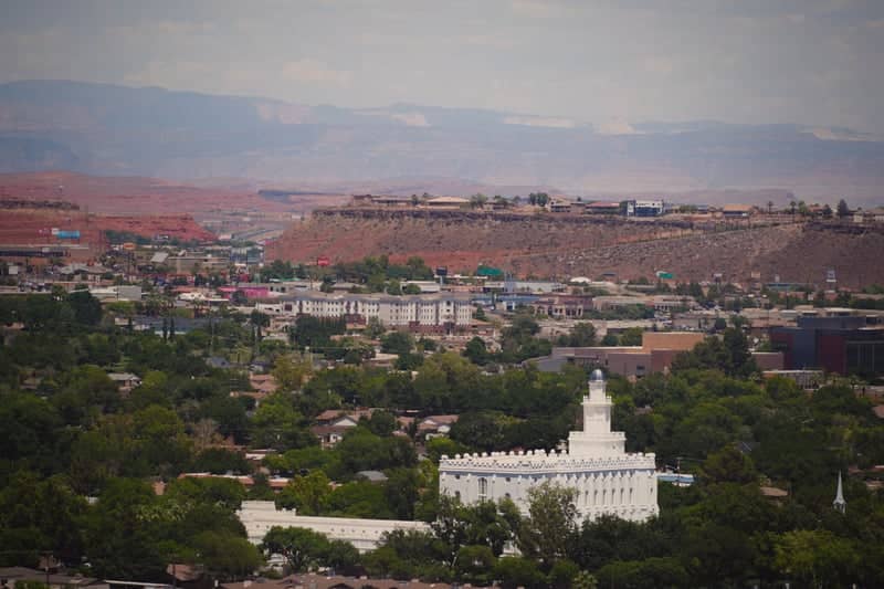 St. George Utah Temple Overlook - Image 1