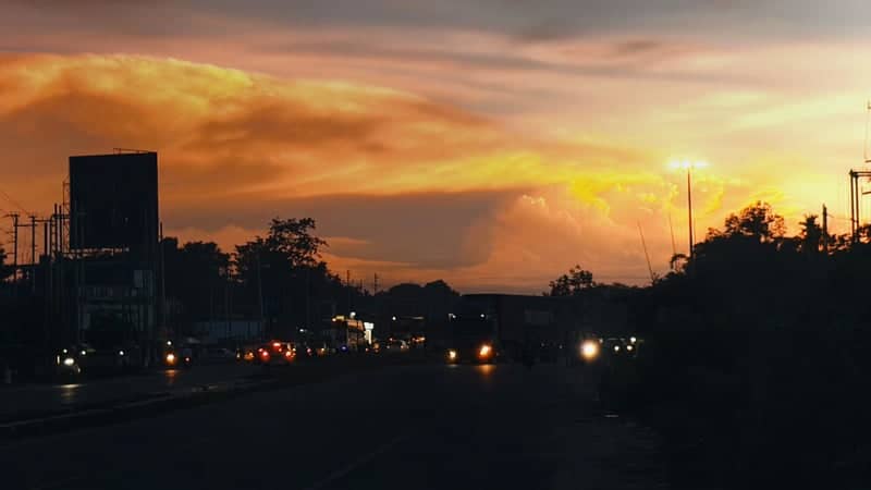 Dibrugarh Highway Sunset - Image 1