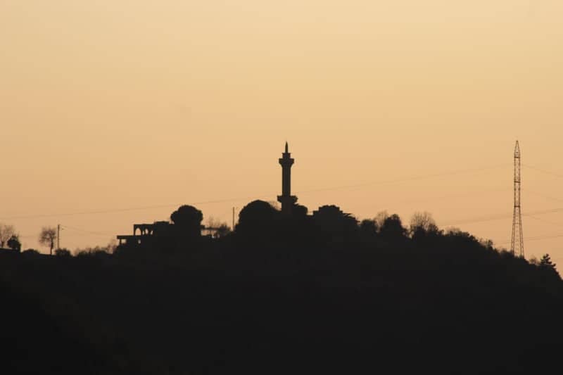Byblos Hillside Mosque Silhouette - Image 1