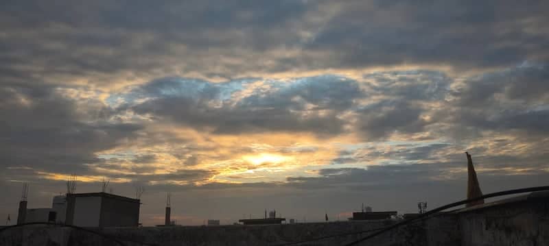 Kanpur Urban Rooftop Sunset - Image 1