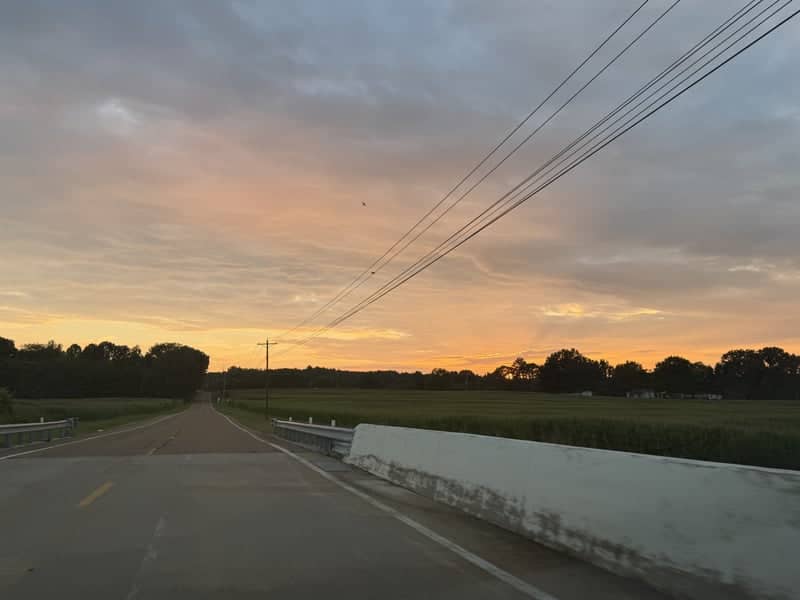 Pinson Rural Road Sunset - Image 1