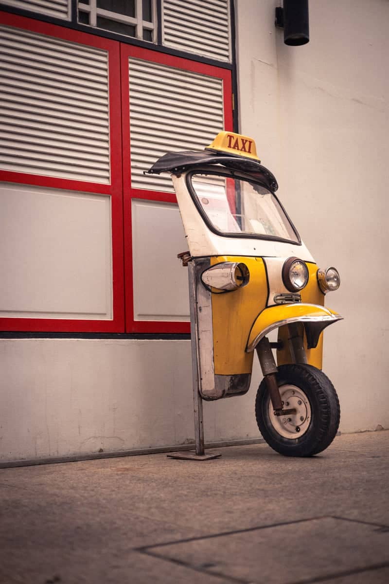 Vintage Taxi Installation at Island Club - Image 1