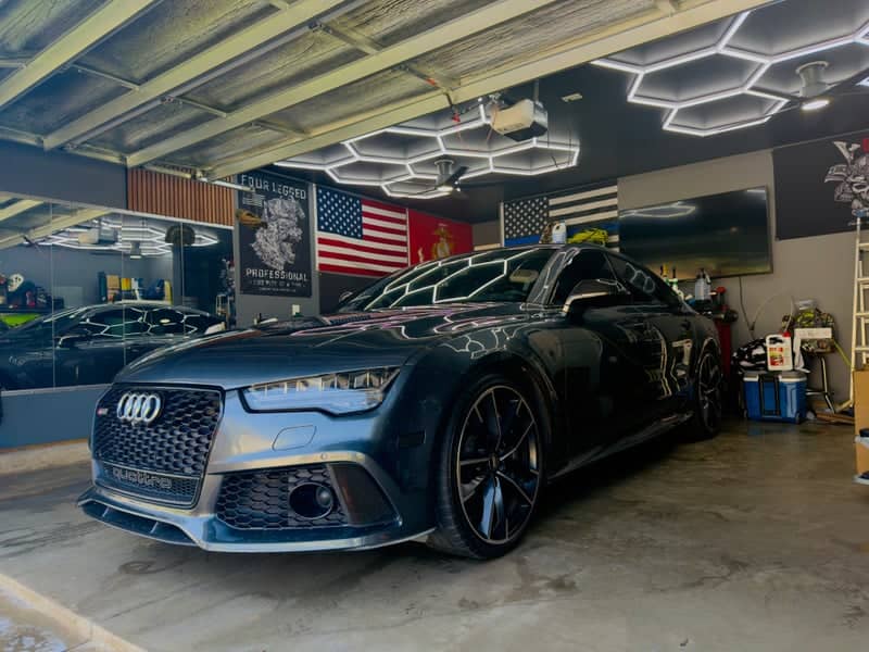 Custom Hex-Lit Automotive Garage - Image 1