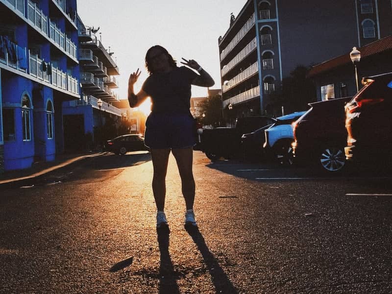 Ocean City Street Sunset - Image 1