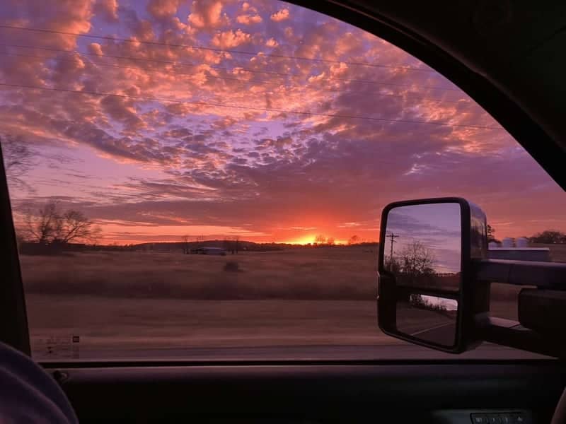 Oklahoma Highway 82 Sunset - Image 1
