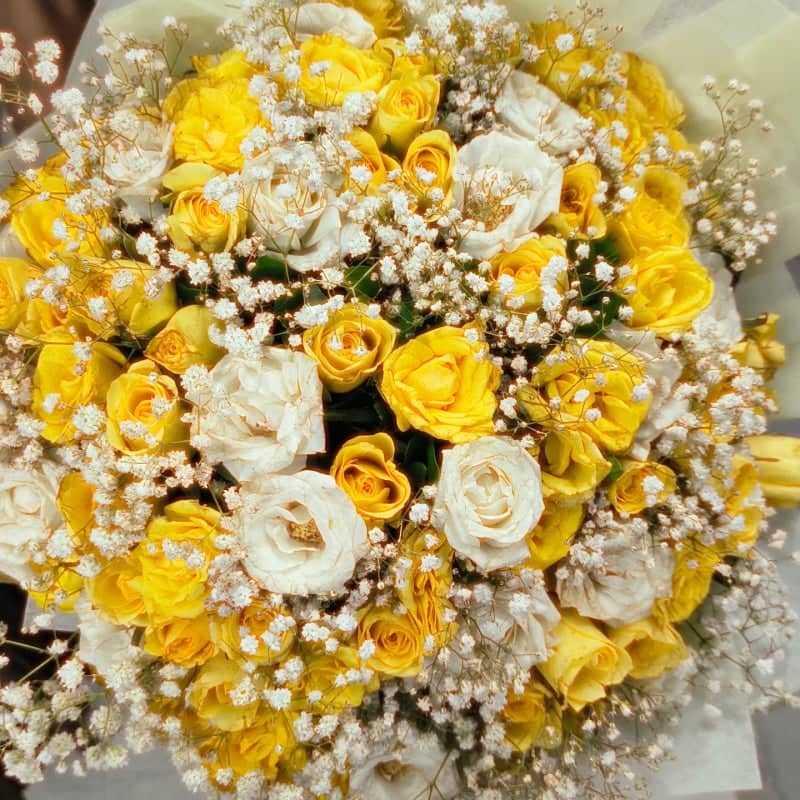 Yellow Rose Bouquet, Ranchi - Image 1
