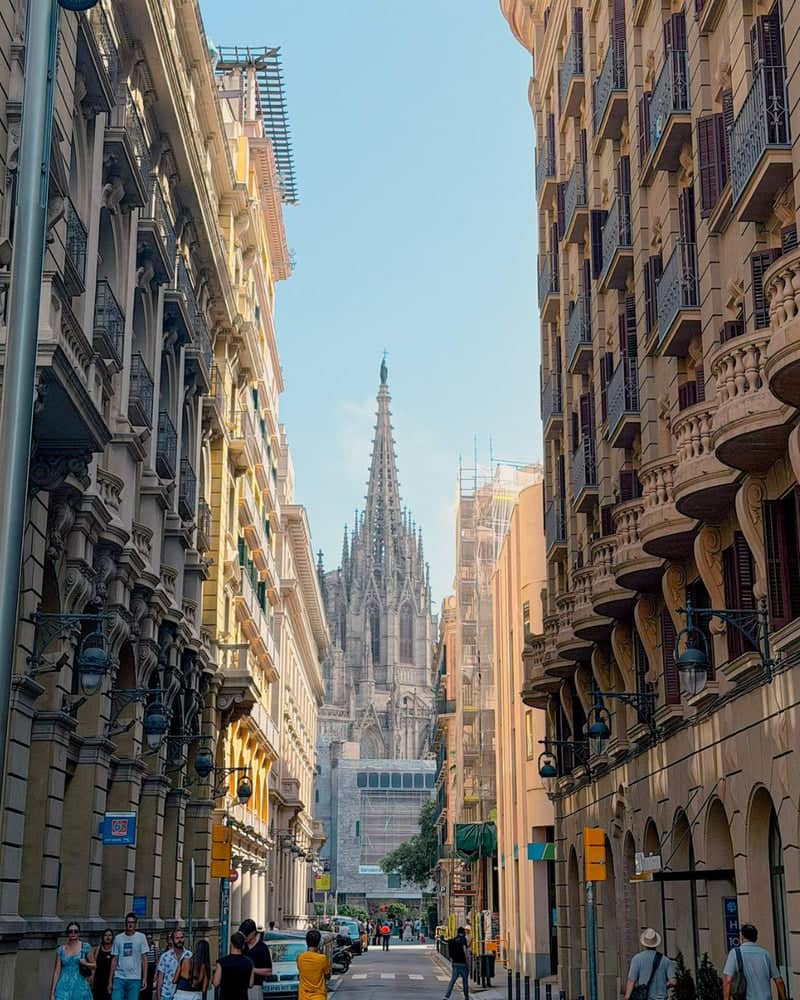 Barcelona Cathedral from the Gothic Quarter - Image 1