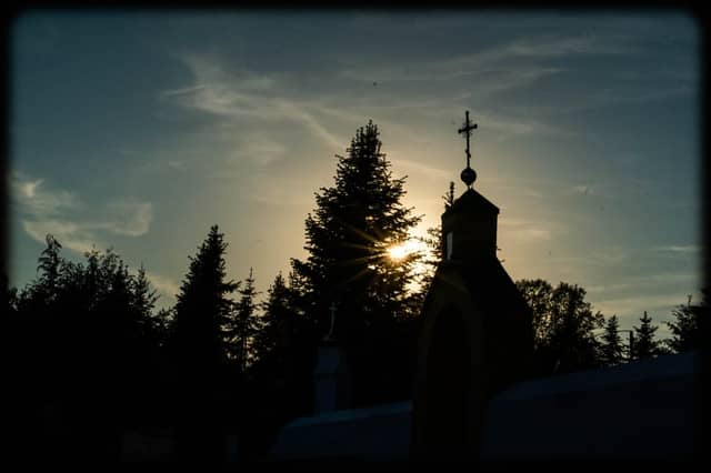 Orthodox Church Silhouette, Dubiny - Image 1