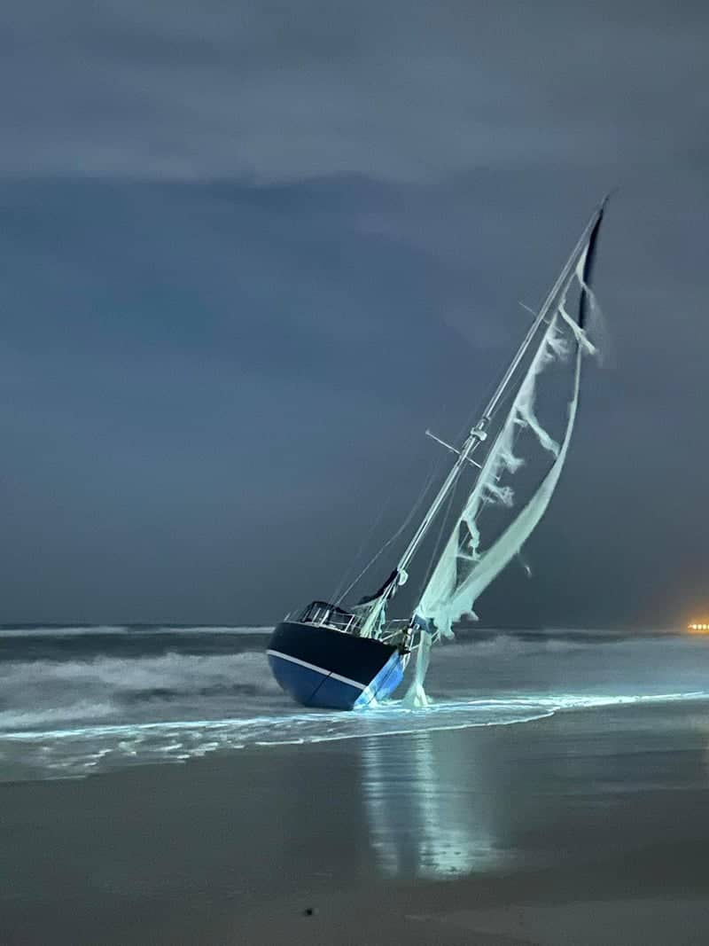 Grounded Sailboat at Pensacola Beach - Image 1