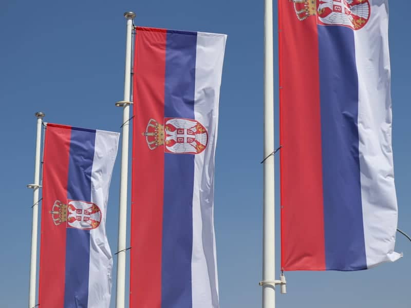 Serbian Flags in Pančevo - Image 1