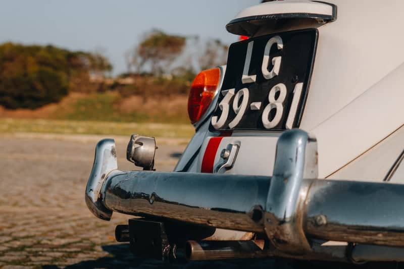 Vintage Car at Perafita Coast - Image 1