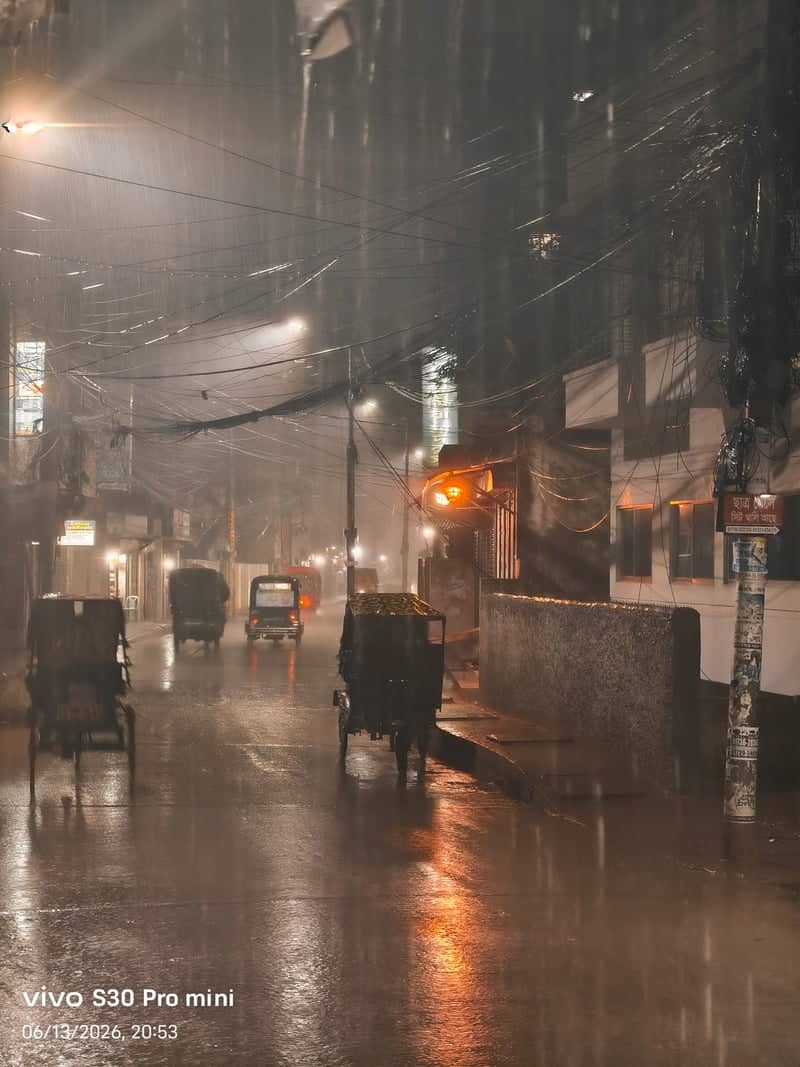 Mymensingh Rainy Night Street - Image 1