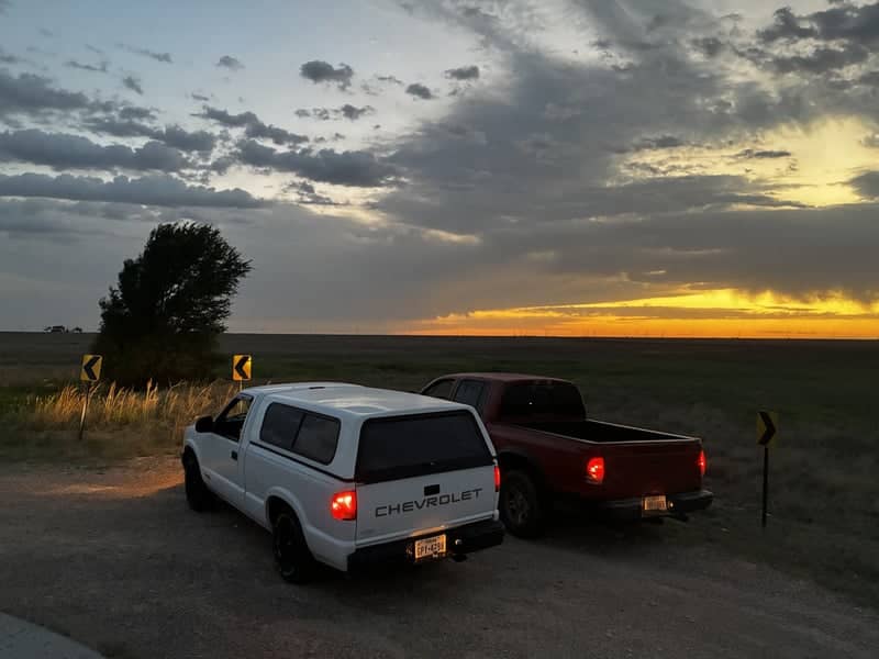 Amarillo Prairie Road Sunset - Image 1