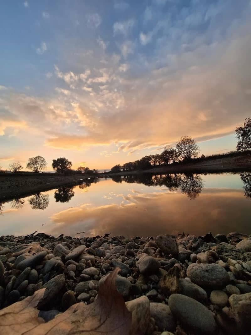 Sesia Riverbank Sunset - Image 1