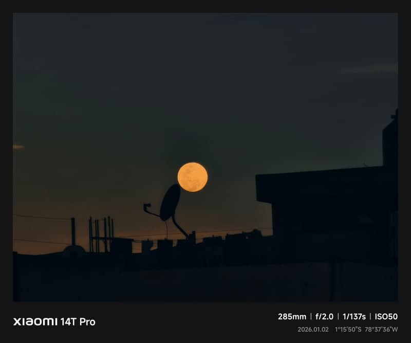 North Plainfield Urban Moonrise - Image 1