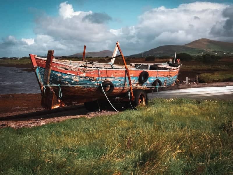 Rustic Boat at Llandudno Bay - Image 1