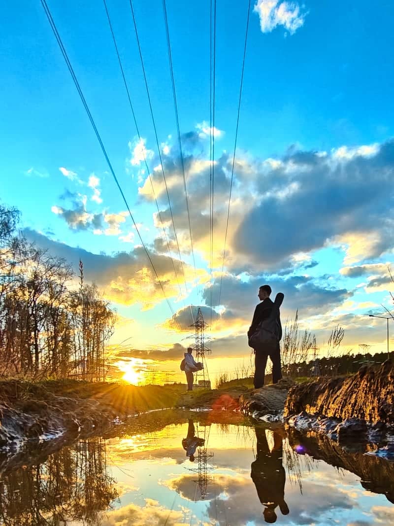 Chkalovsky Power Line Sunset - Image 1