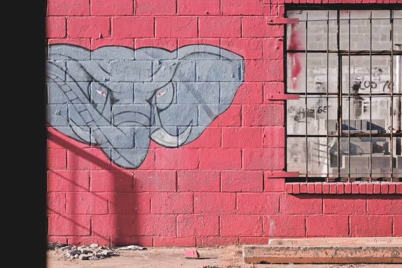 Alabama Elephant Mural on Hargrove Road - Image 1