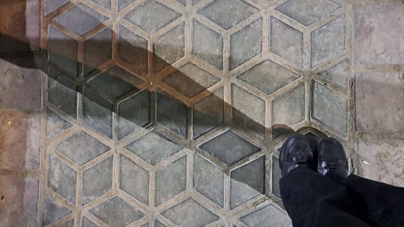 Geometric Tiled Pavement in Wehretal - Image 1