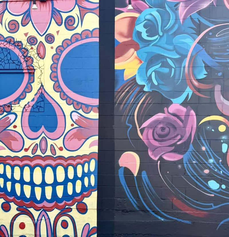 El Nopal Sugar Skull Mural - Image 1